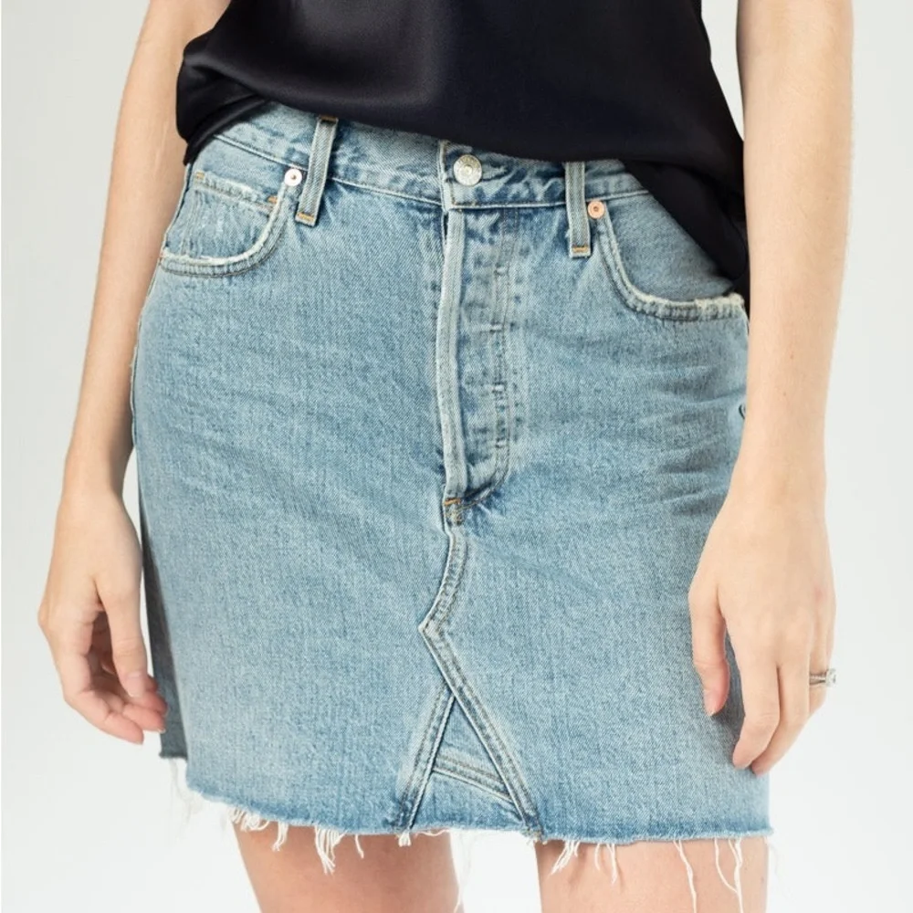 Citizens Of Humanity Astrid Mini Skirt in Archive High waisted